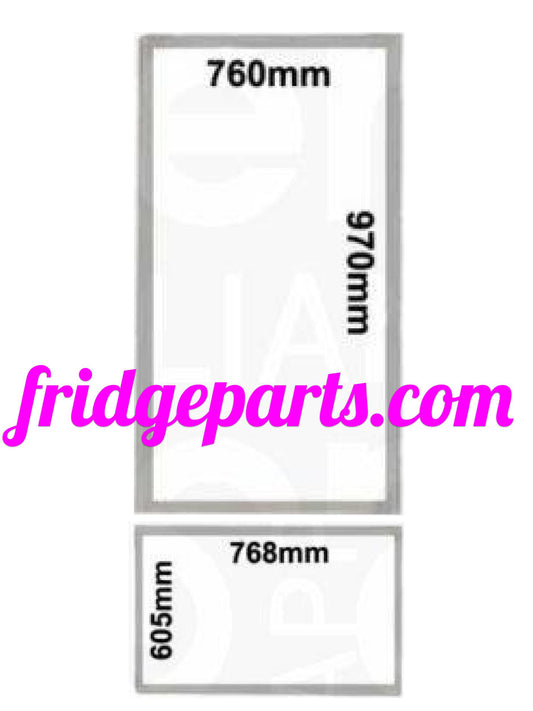 1459096 1760008789 50295707009 Westinghouse FRIDGE & FREEZER DOOR SEAL GASKET kit 510L