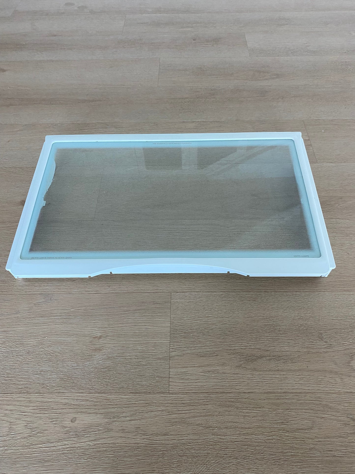1451535 1461079 Westinghouse fridge freezer crisper cover lower glass shelf