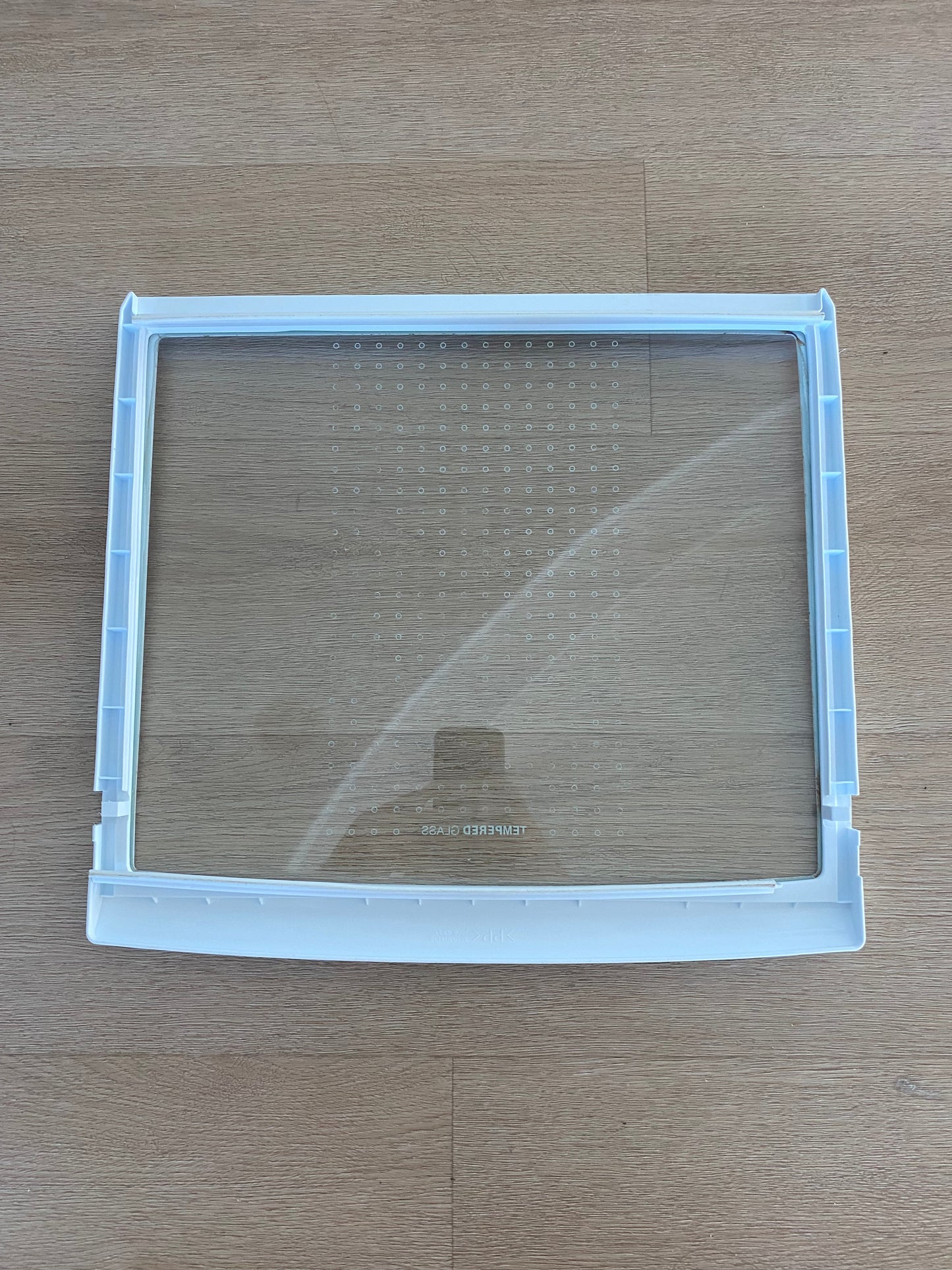 3550JQ1138 LG fridge lower bottom glass shelf upper top crisper cover