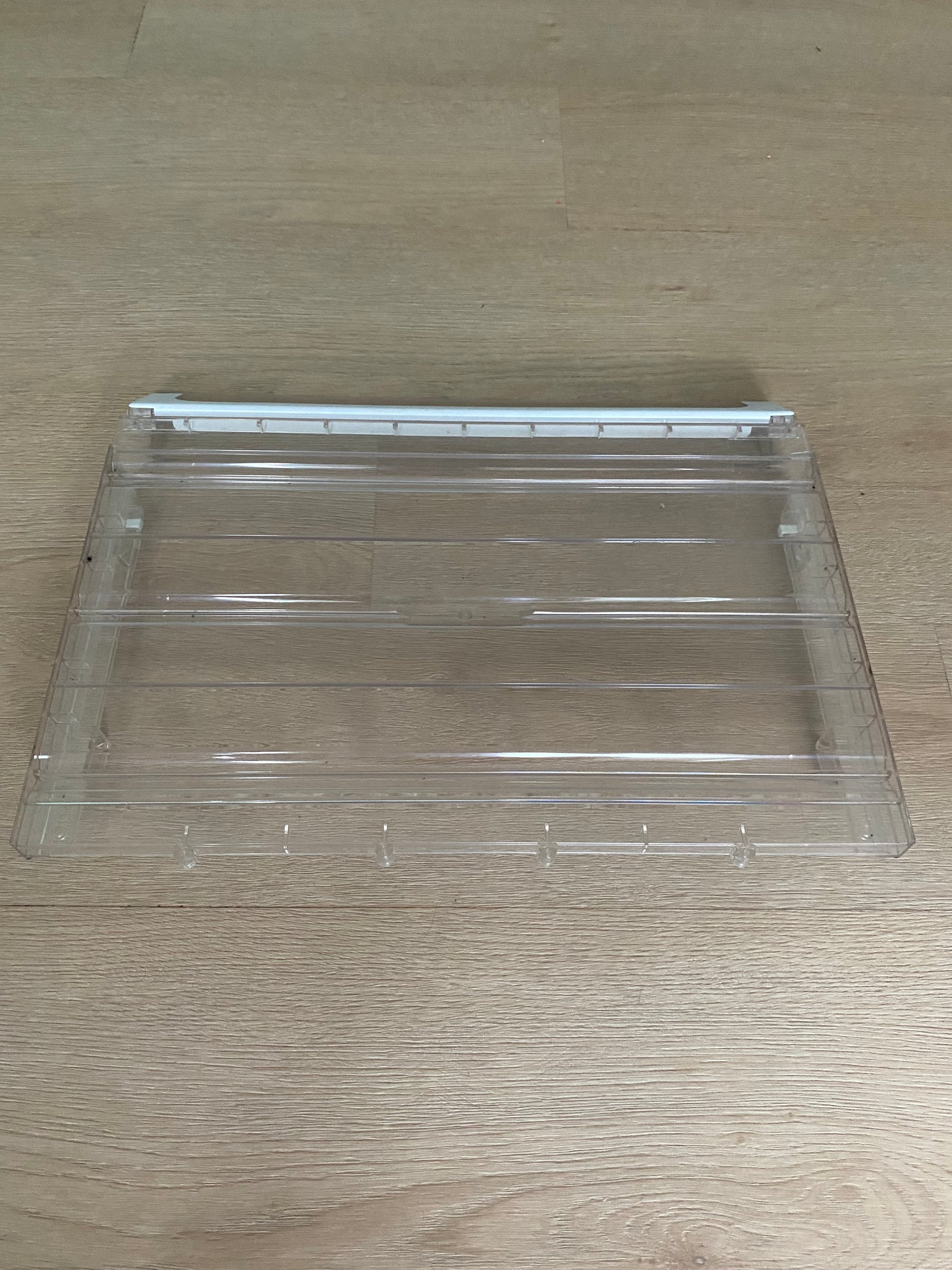 DA97-05048D Samsung fridge lower crisper shelf cover lid slide + flap