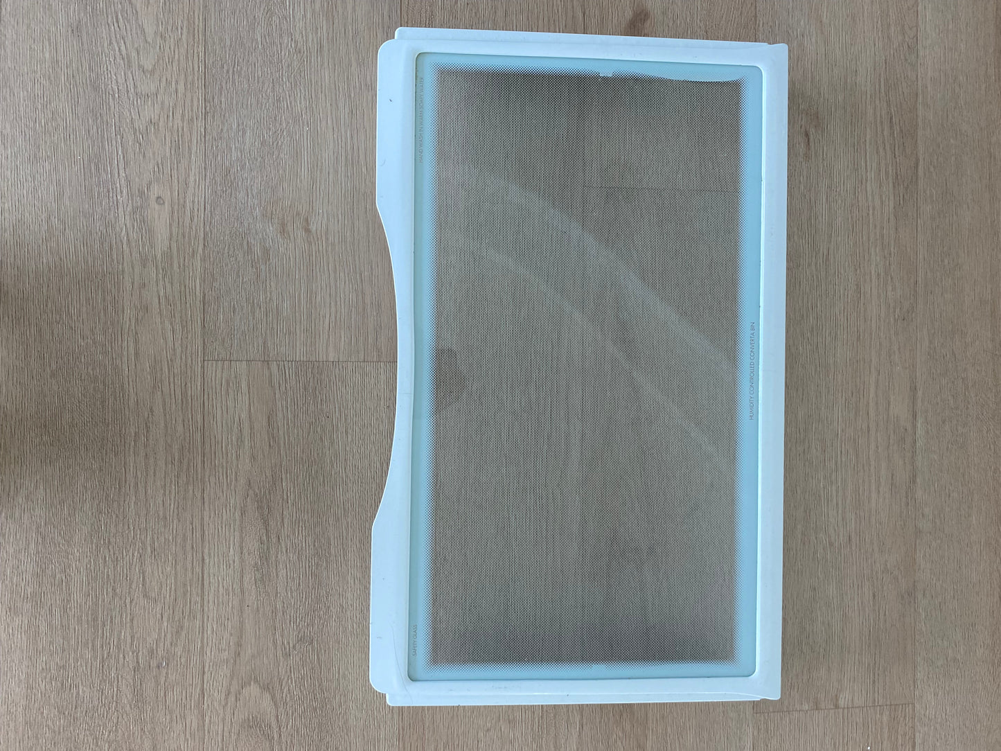 1451535 1461079 Westinghouse fridge freezer crisper cover lower glass shelf