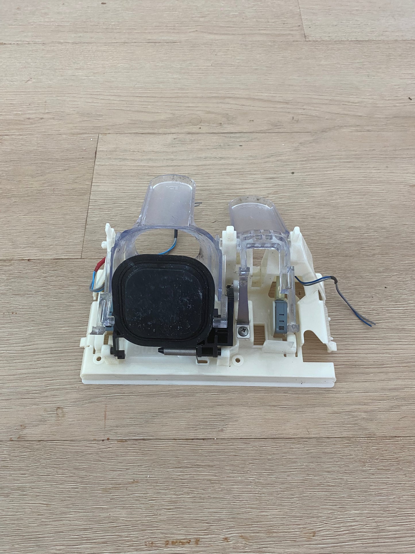 DA63-03259 Samsung fridge freezer ice water dispenser paddles lever assembly rear PCB cover panel