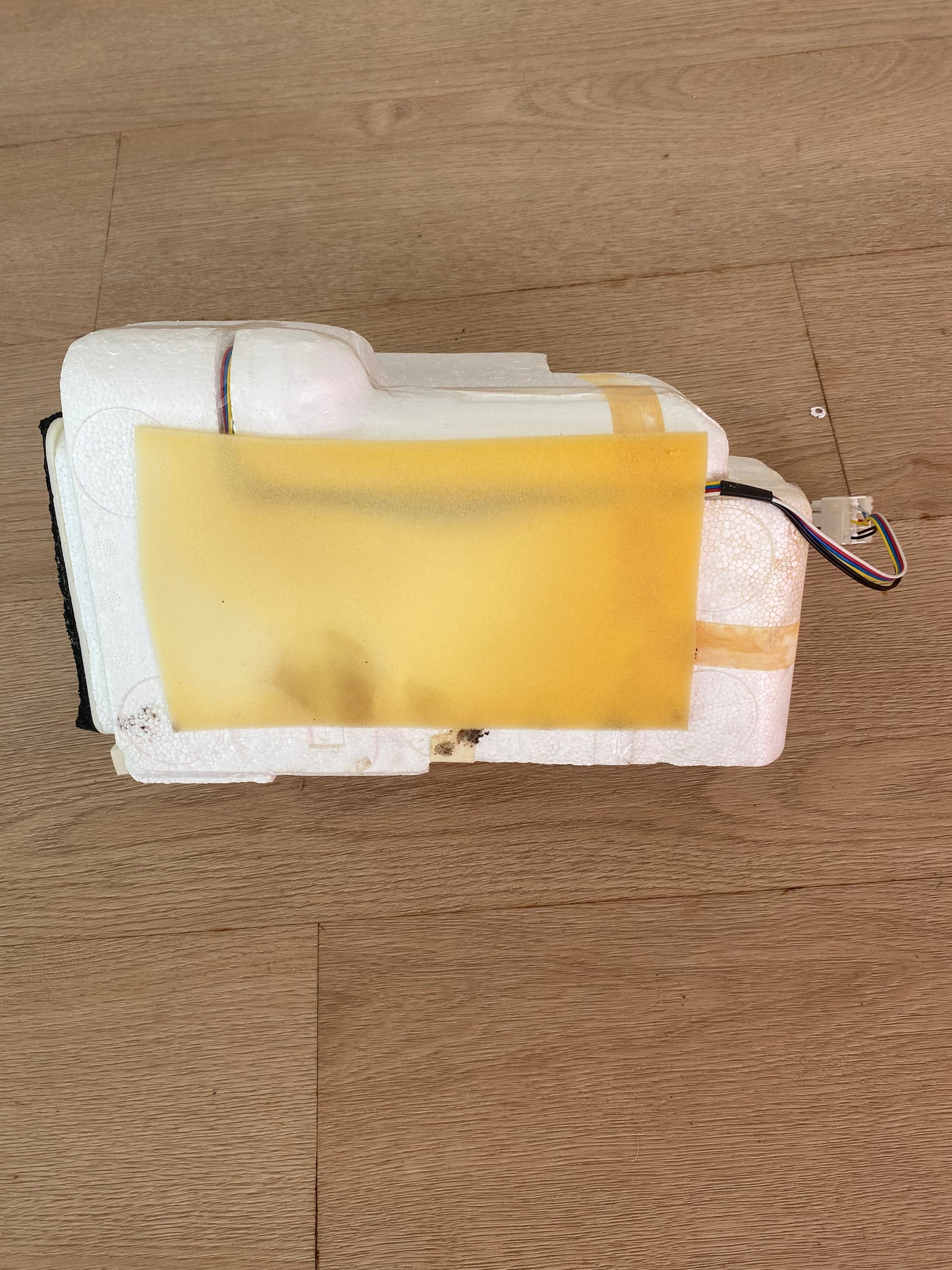 5209JA1011D 5209JA1011E 208JQ0002A 5280JQ1016A LG side by side fridge freezer motorised baffle damper foam polystyrene housing duct insulation