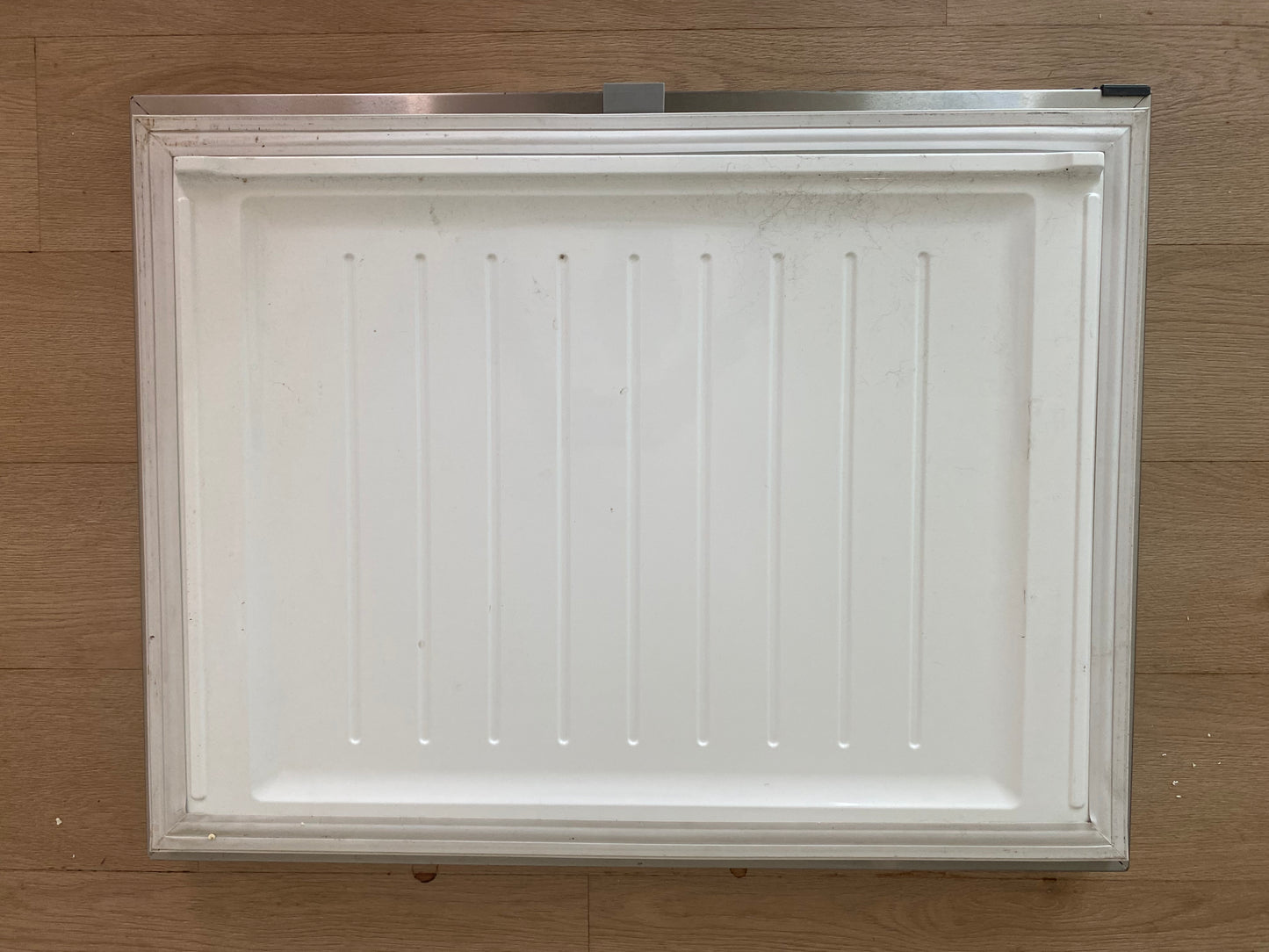 374027P 821006P Fisher & Paykel fridge stainless steel FREEZER DOOR right hand side RHS RH hinge 790mm x 613mm FITS E522B