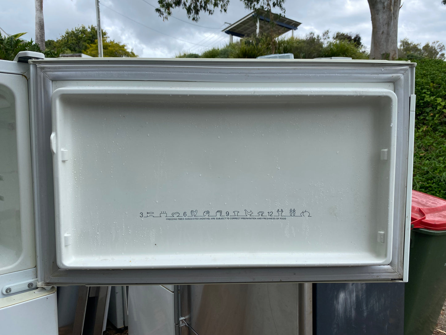 1451719 Westinghouse fridge FREEZER DOOR right hand side RHS hinge FIP Frz R.H. FITS WTM5200W