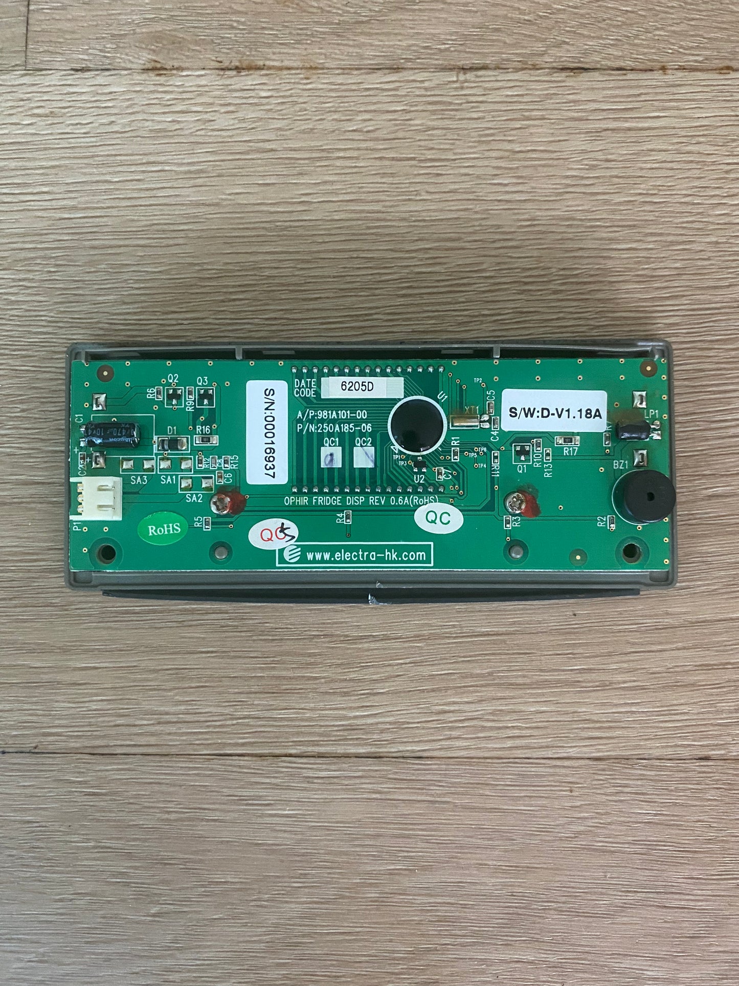 1443763 1448794 4055724779 Electrolux Westinghouse fridge freezer digital display PCB facia assembly assy