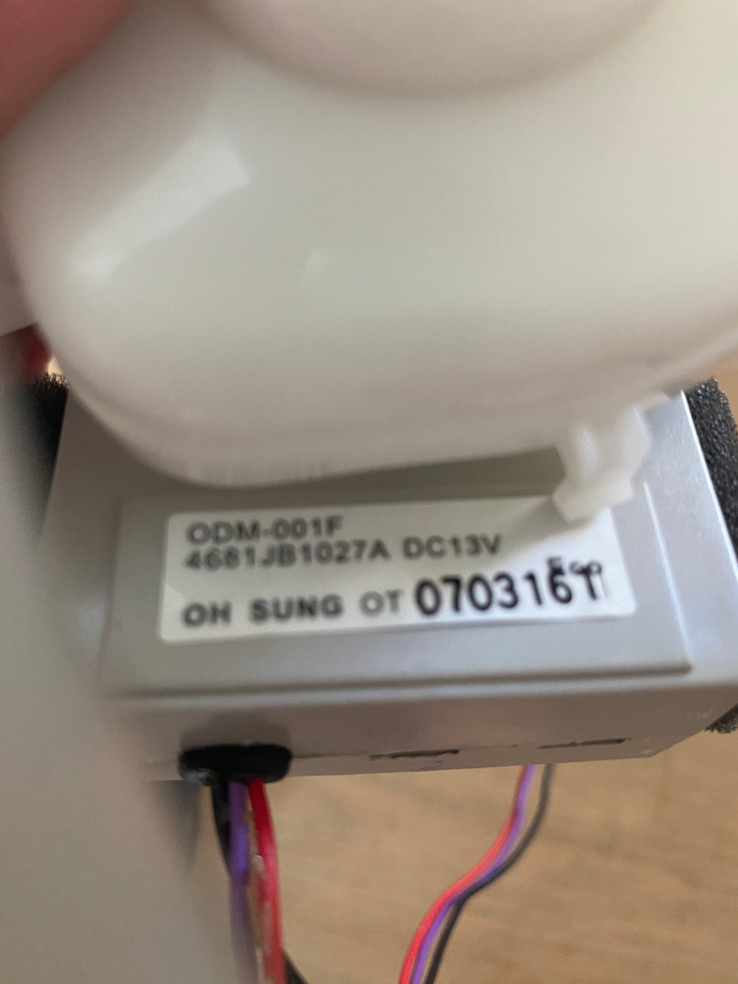 4681JB1027A LG fridge freezer evaporator fan motor