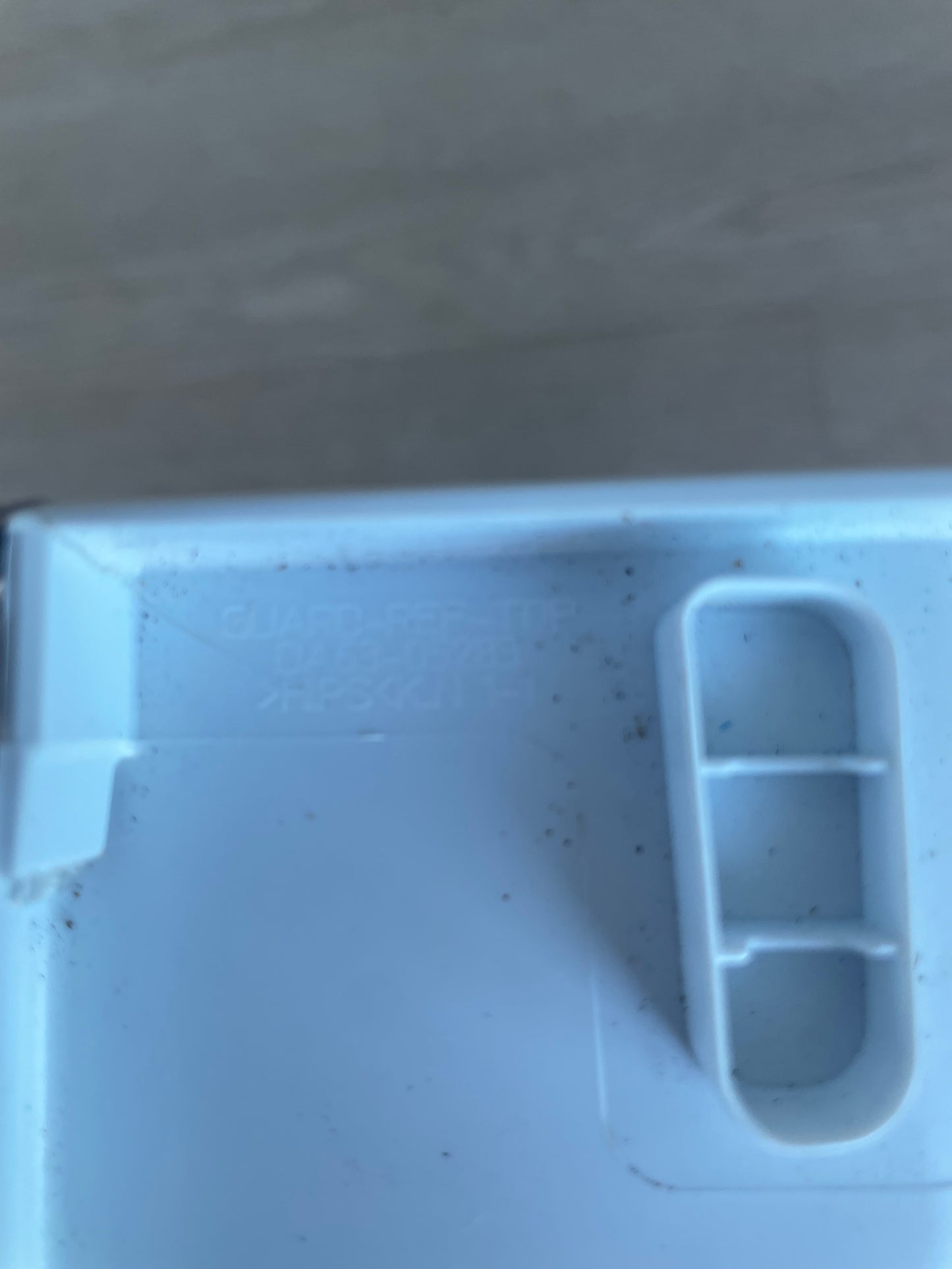 DA63-05283 Samsung fridge door upper shelf bin insert tray GUARD REF TOP HIPS SRS606DHLS SRS607HDSS SRS611DLS