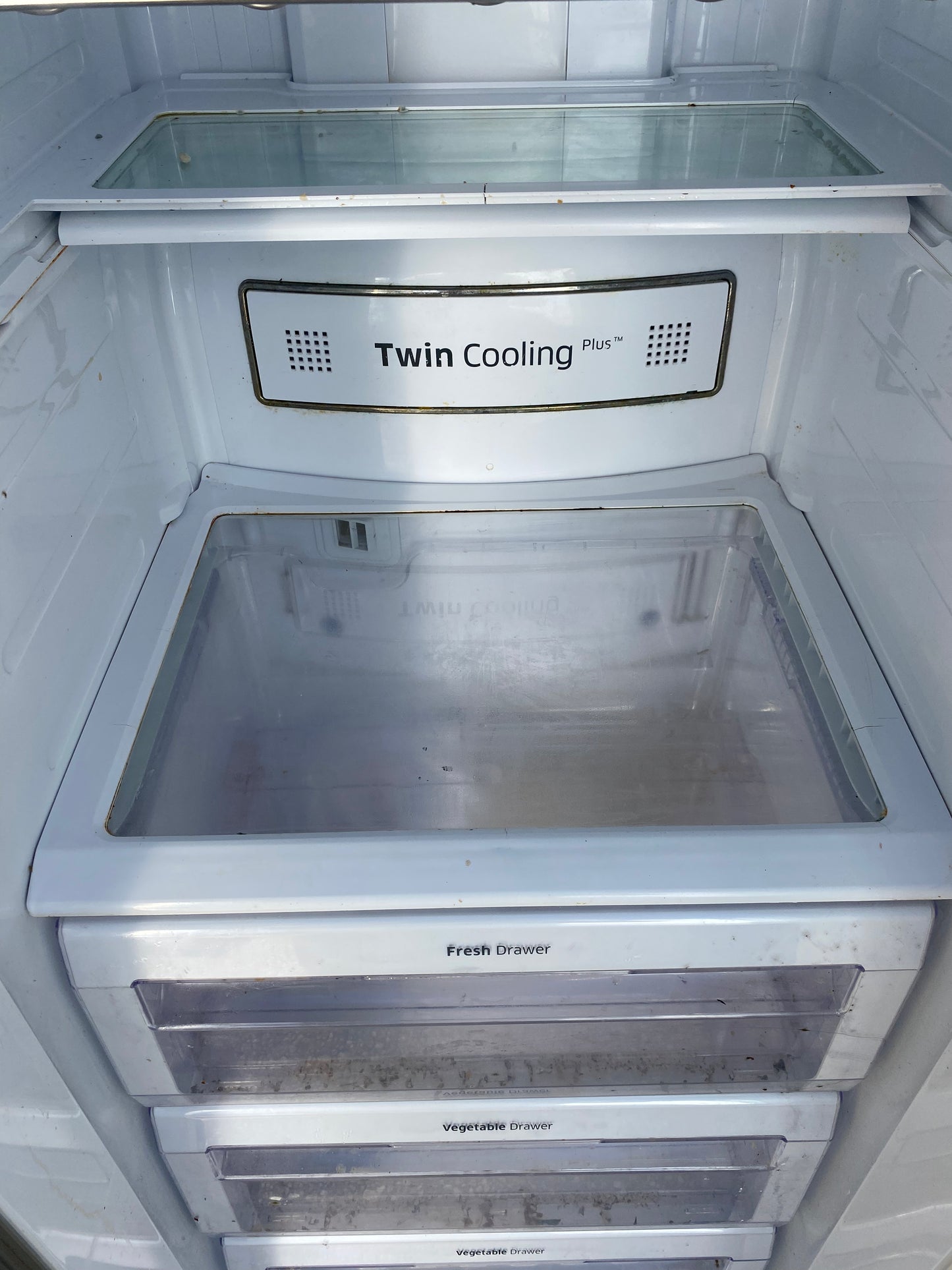 DA67-02038 DA97-06440A DA97-06440B Samsung fridge lower glass shelf / upper fresh drawer cover