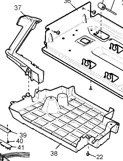 1455055 Electrolux Kelvinator Simpson Westinghouse side by side fridge freezer drainage conduit