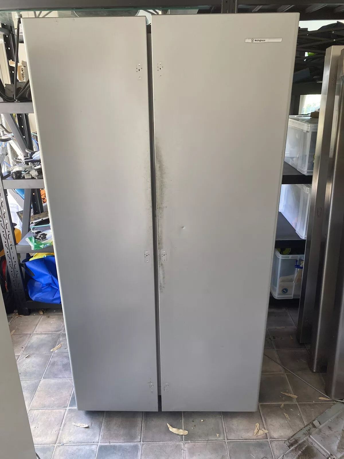 1450172 Westinghouse pacific silver fridge FREEZER DOOR FZR outer panel FIP foam assembly WSE6100PA WSE6100PB