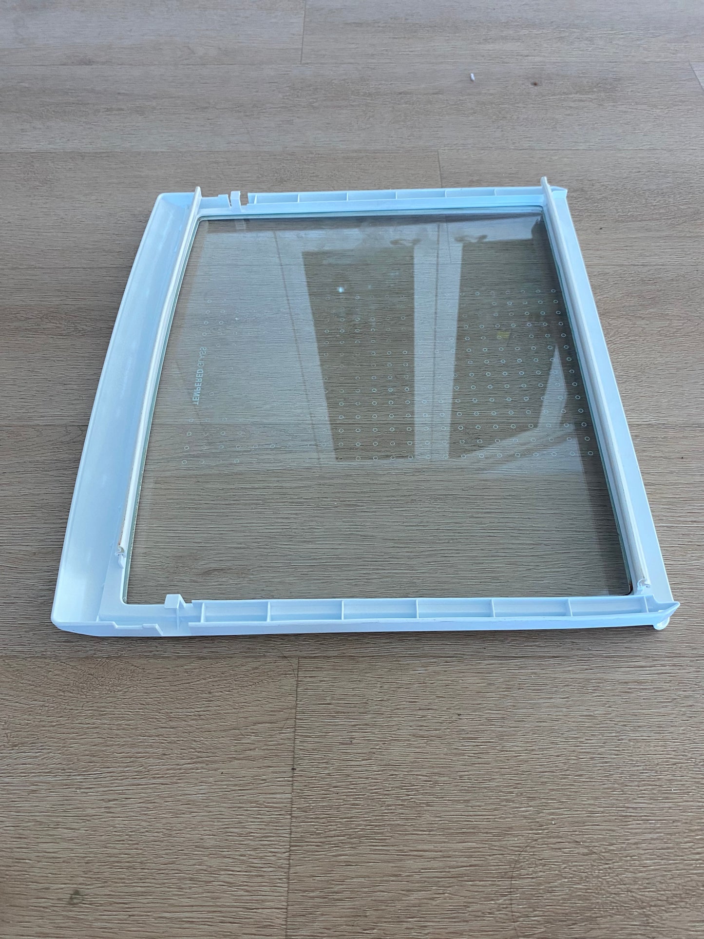 3550JQ1138 LG fridge lower glass shelf upper crisper cover