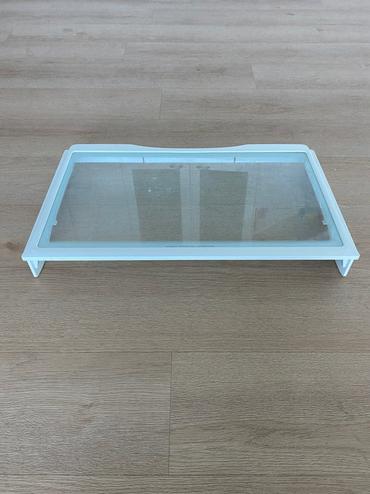 1451535 1461079 Westinghouse fridge freezer crisper cover lower glass shelf