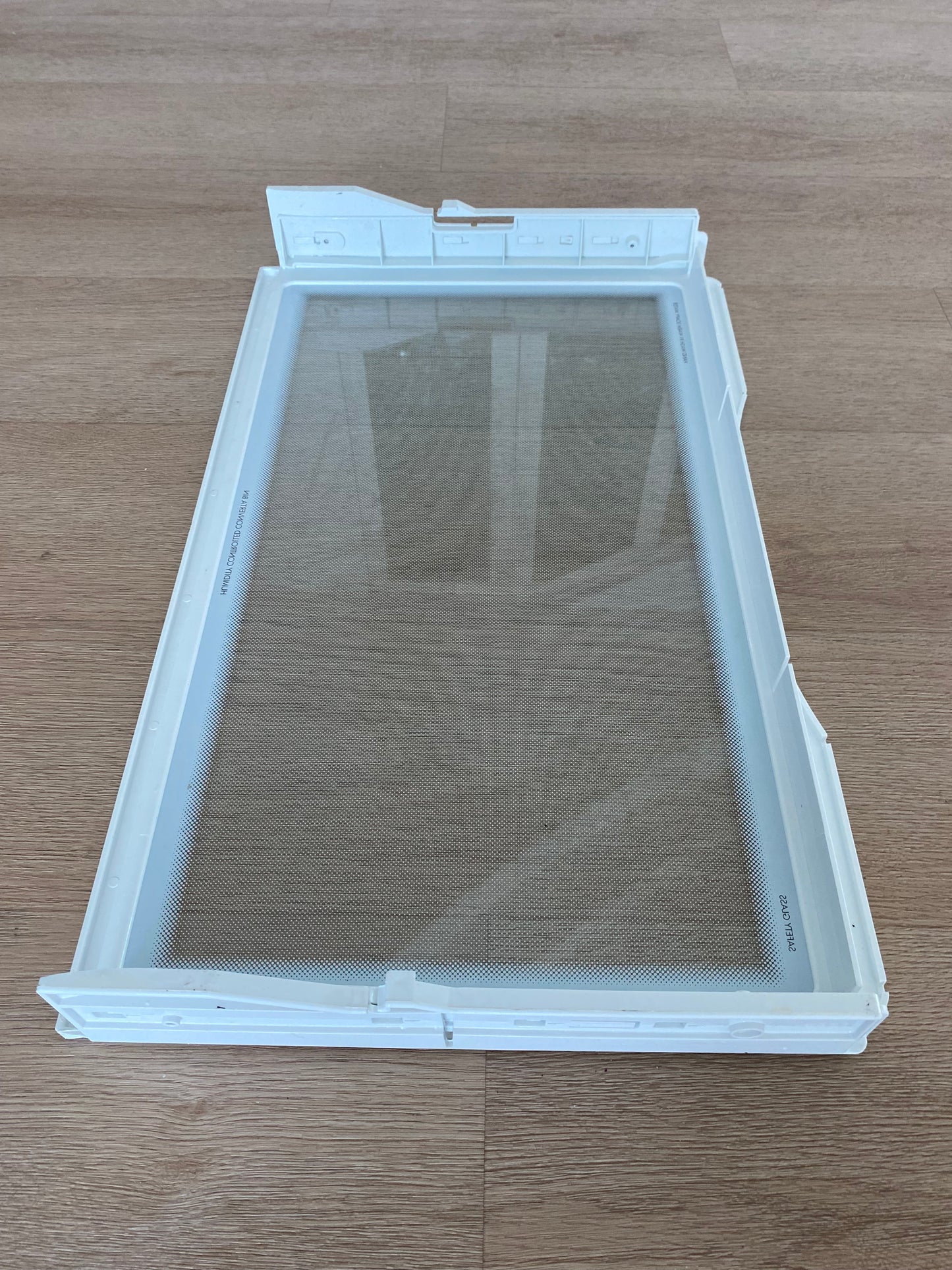 1451535 1461079 Westinghouse fridge freezer crisper cover lower glass shelf