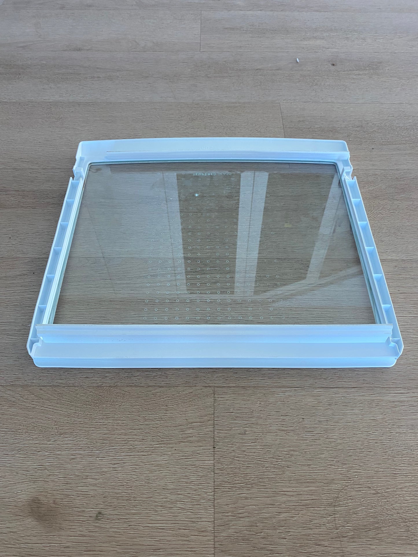 3550JQ1138 LG fridge lower glass shelf upper crisper cover