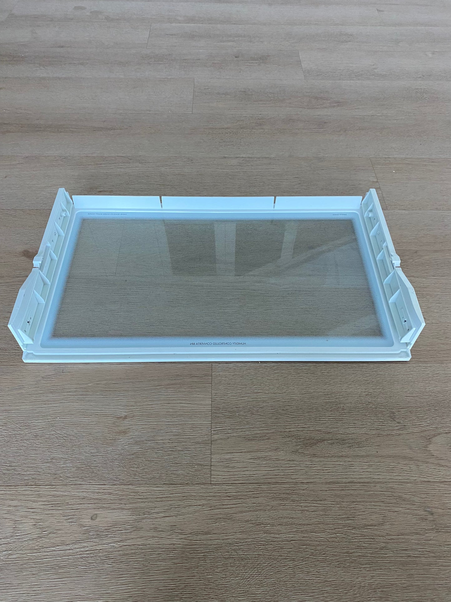 1451535 1461079 Westinghouse fridge freezer crisper cover lower glass shelf