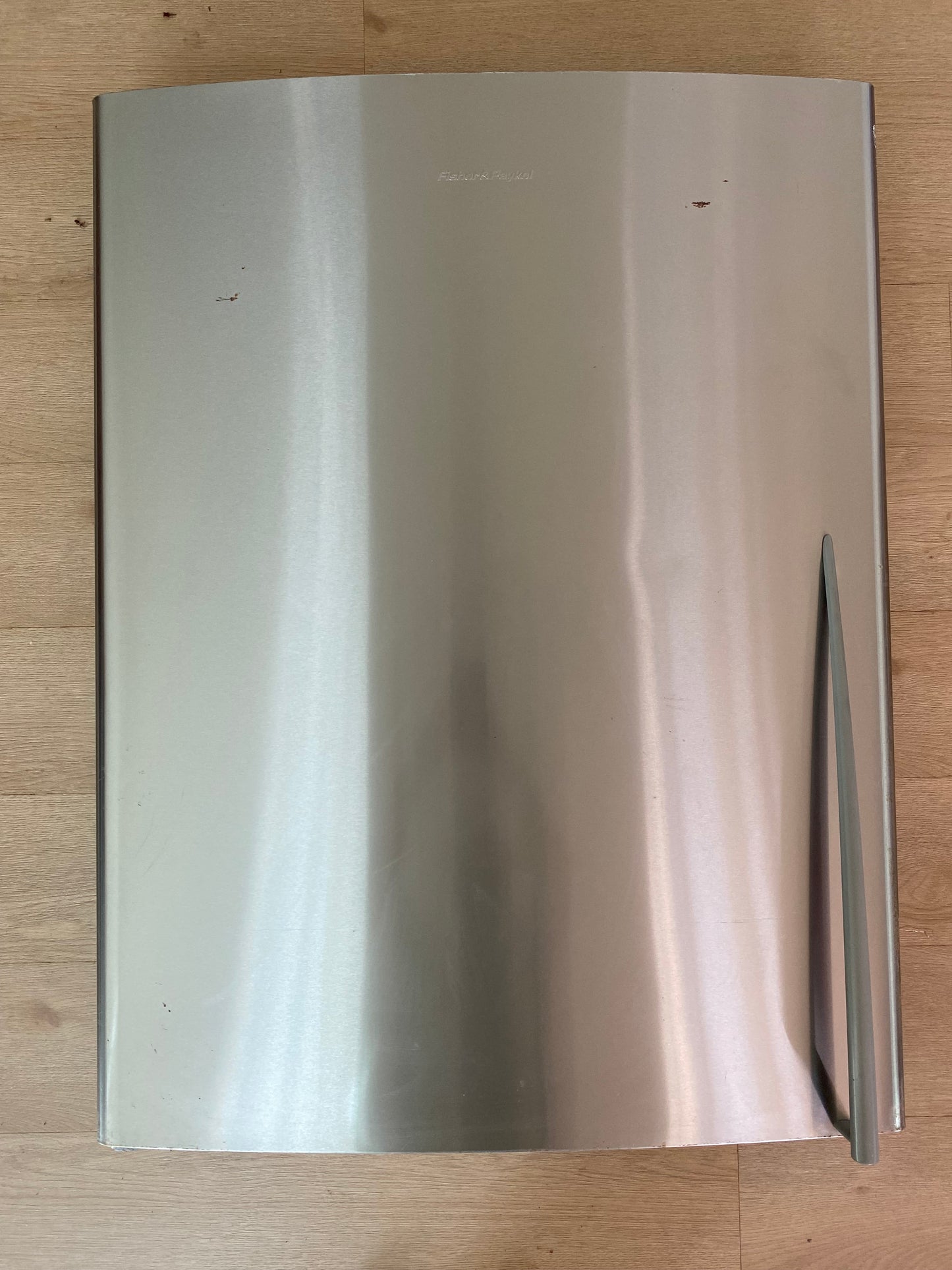 312157P Fisher & Paykel stainless steel fridge door LHS LH left hand side hinge