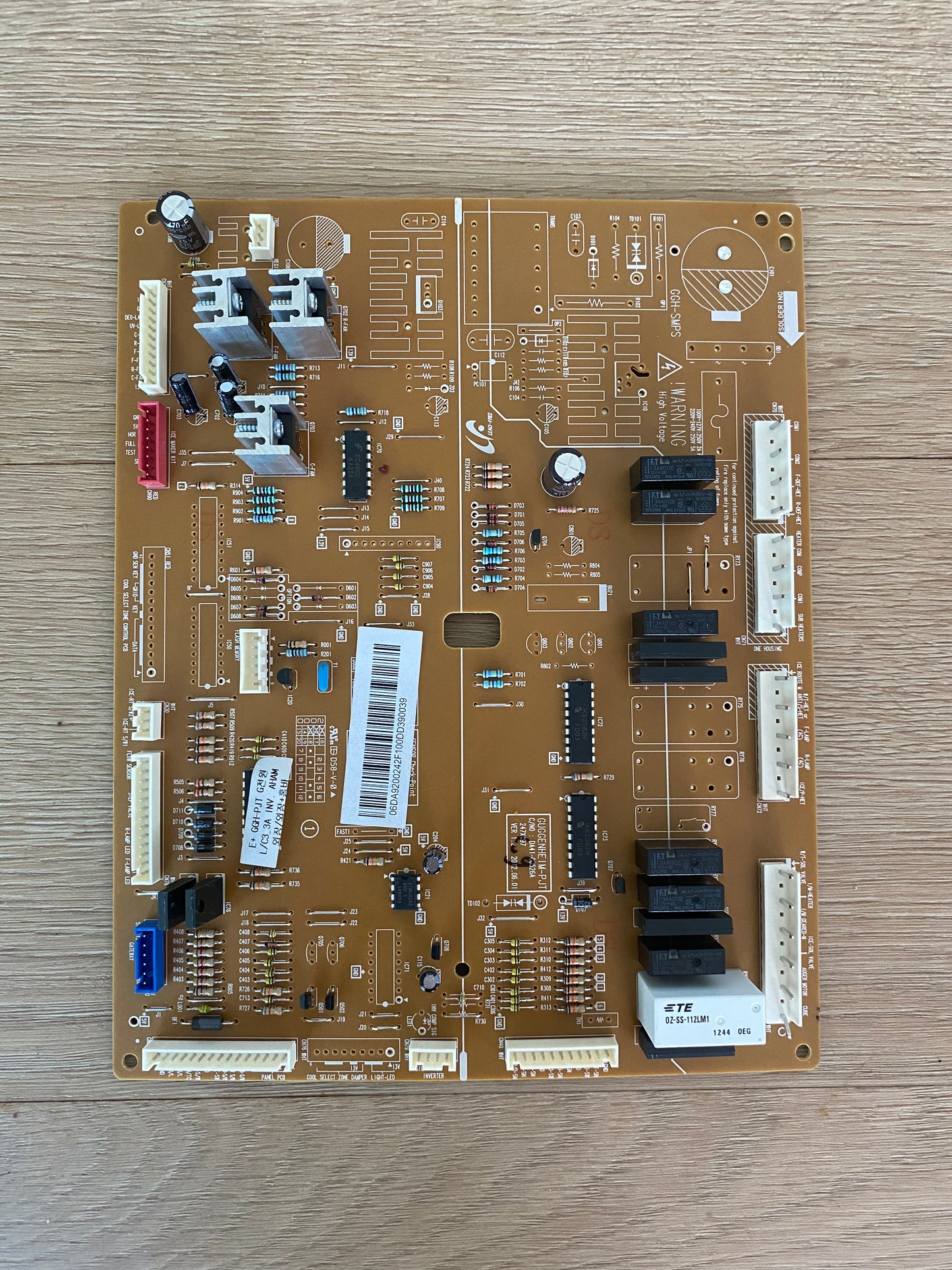 DA41-00526A DA92-00242C DA92-00244F VER 1.2 1.3 Samsung fridge freezer main power board PCA PCB FITS SRS684GDHSS
