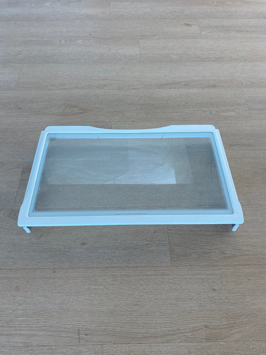1452625 Westinghouse fridge crisper cover glass shelf assembly assy