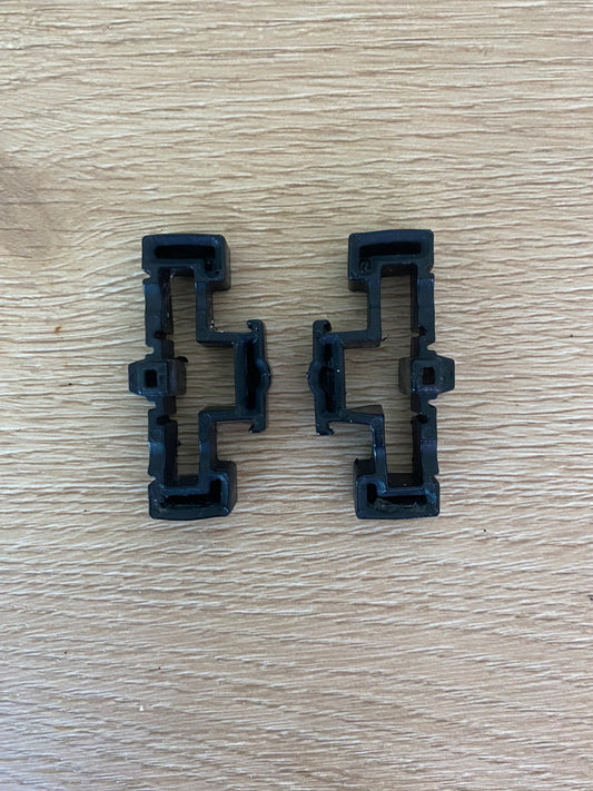 836520P 836520 Fisher & Paykel stop slide clip arm guide rail rubber bumper PAIR 2 PACK