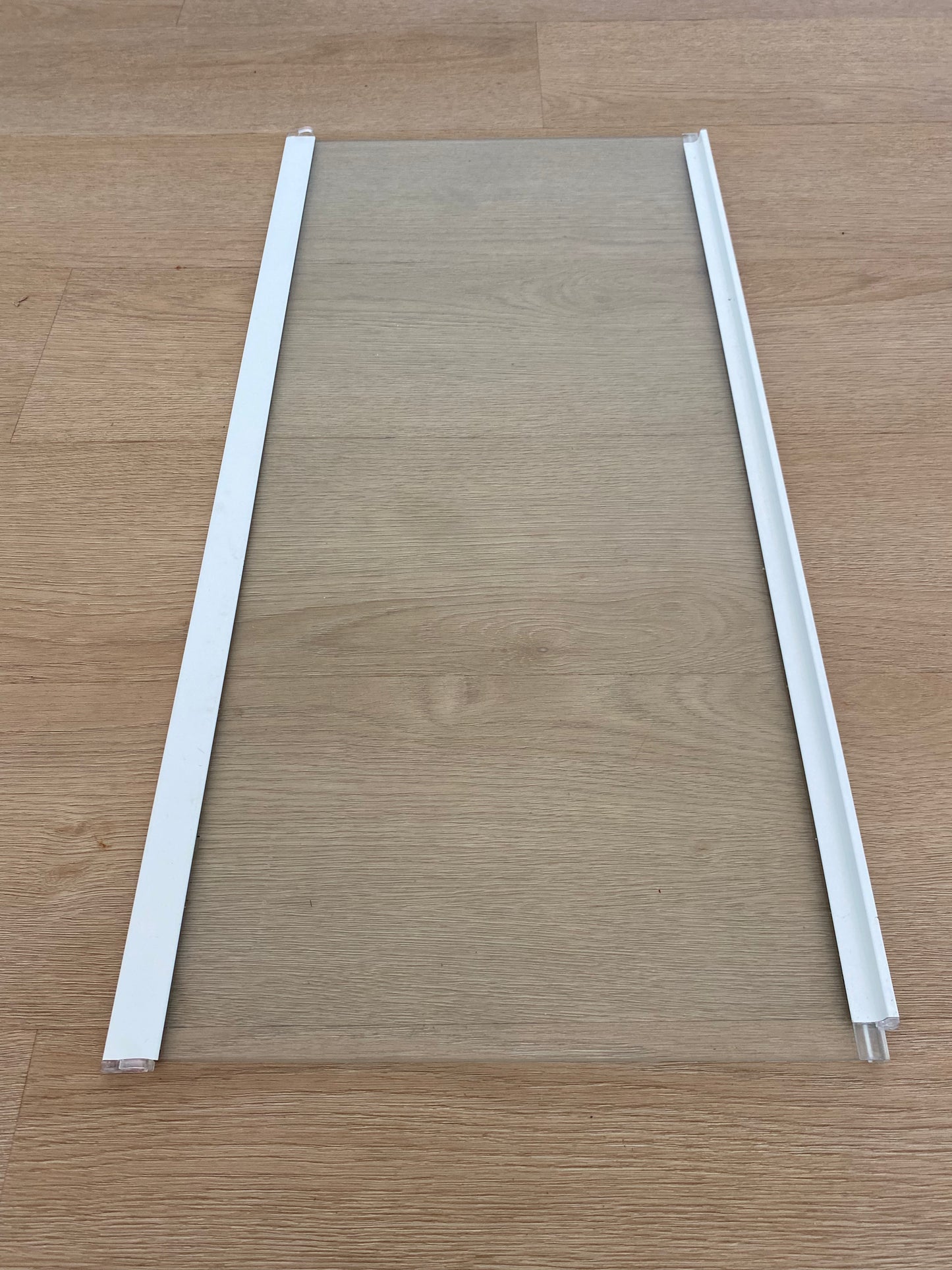 836667 836667P Fisher & Paykel fridge WHITE TRIM glass shelf FITS 790mm CABINETS E521T E522B