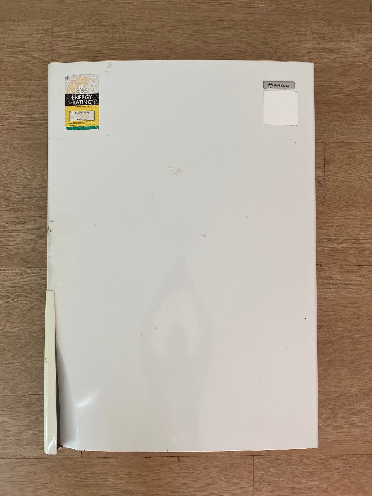 1442714  1451887 Westinghouse white fridge door RHS right hand side hinge FITS BJ433 BJ434 BJ435 WBM4300W