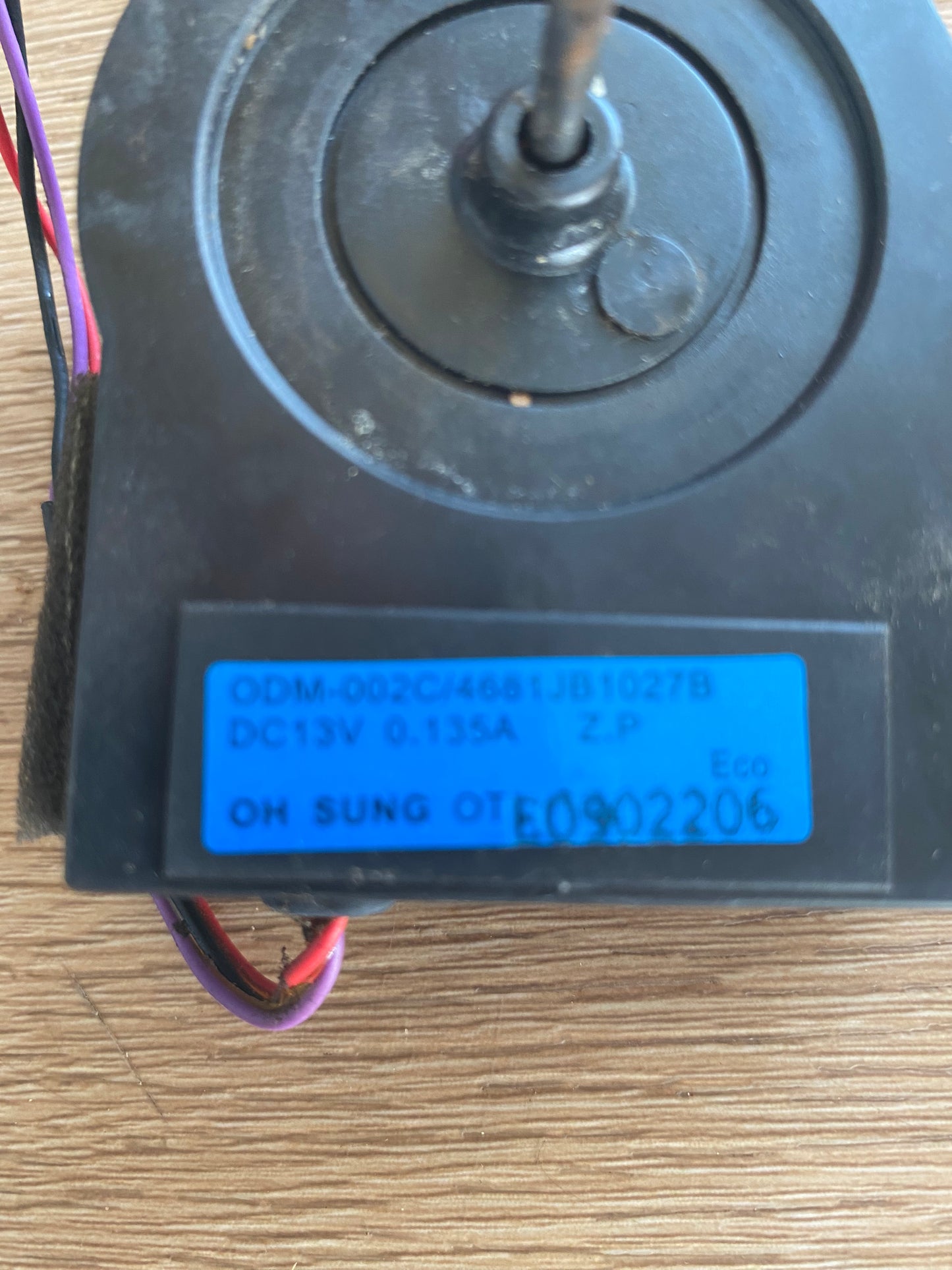 4681JB1027B LG side by side fridge condenser fan motor