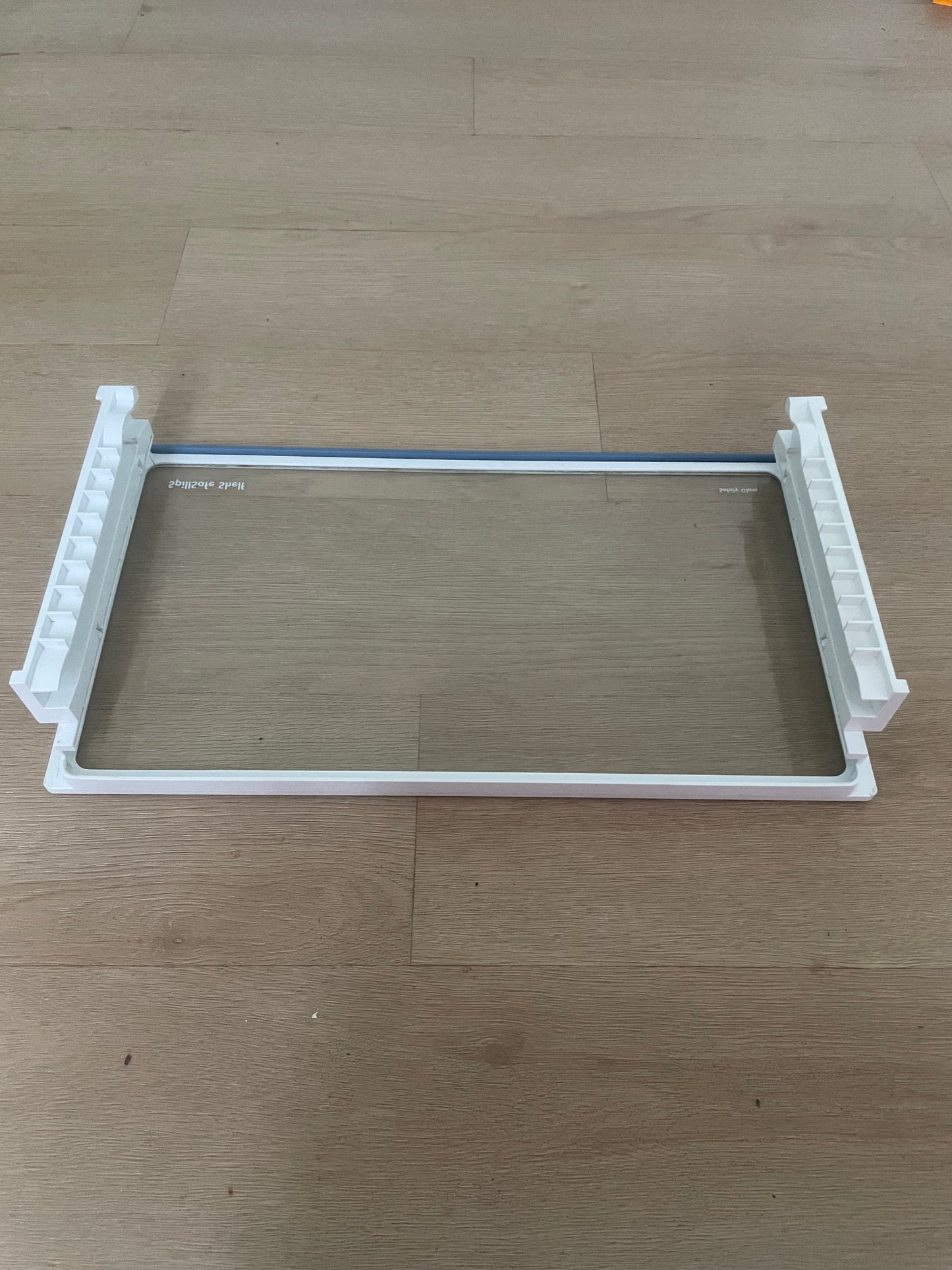 890141812 Westinghouse side by side fridge top upper crisper cover glass shelf