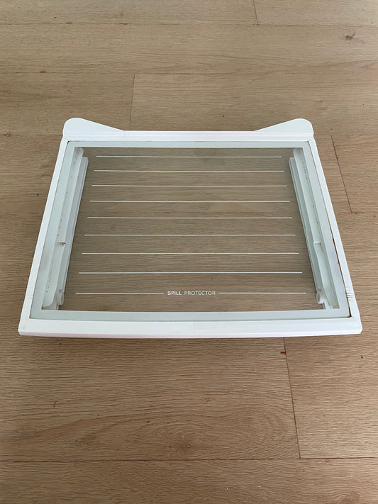 MHL618455 LG side by side fridge deli snack drawer glass shelf