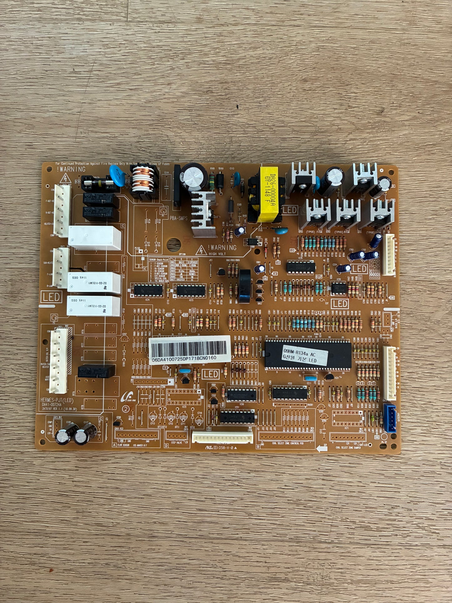 DA41-00725D Samsung fridge freezer PCB PCA main power control board (LED type) FITS SRS599HNW SRS600HNP