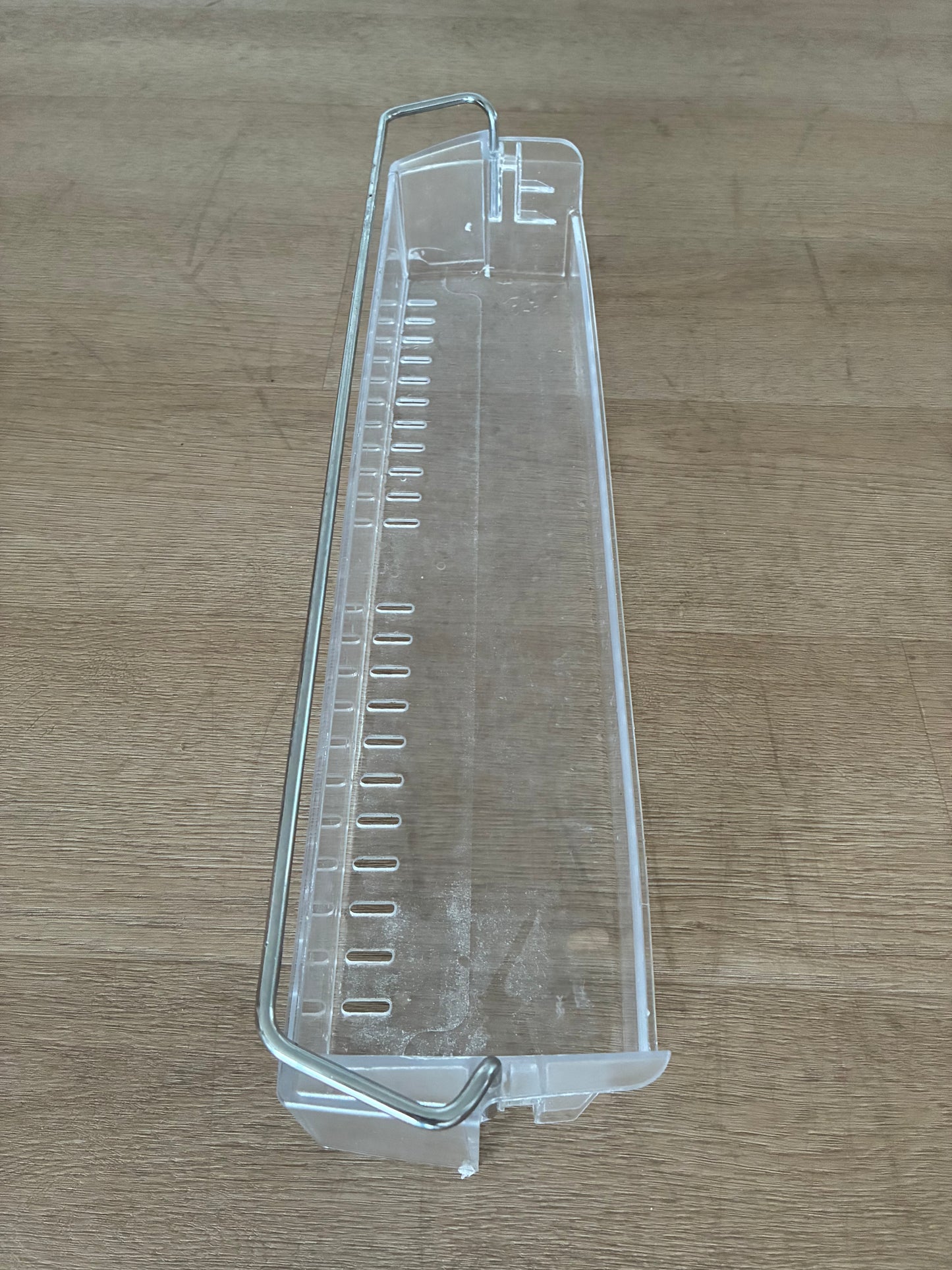 1441757 1448042 Electrolux fridge door bottle bin shelf guard insert tray assembly assy + metal rail wire retainer
