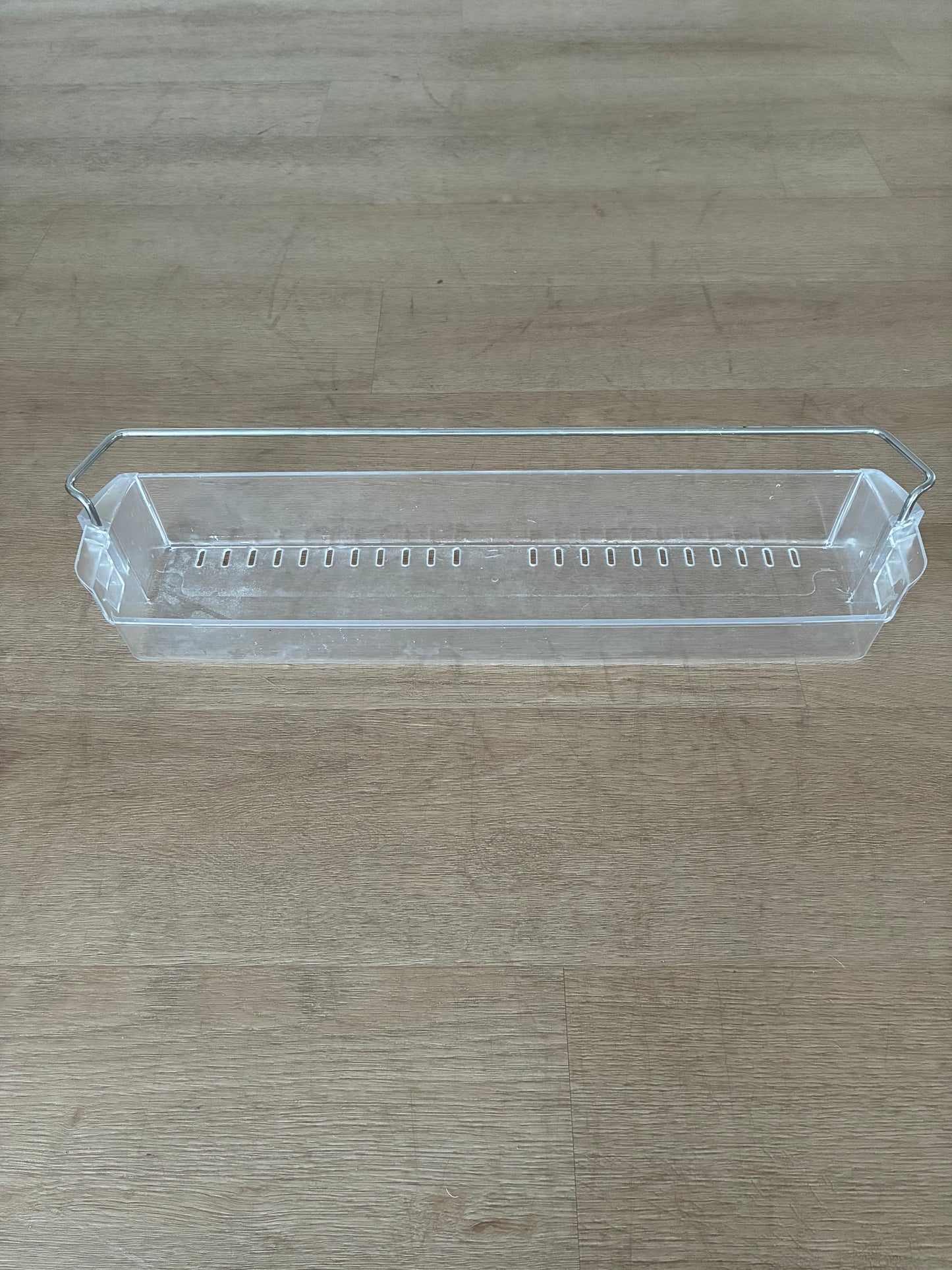 1441757 1448042 Electrolux fridge door bottle bin shelf guard insert tray assembly assy + metal rail wire retainer