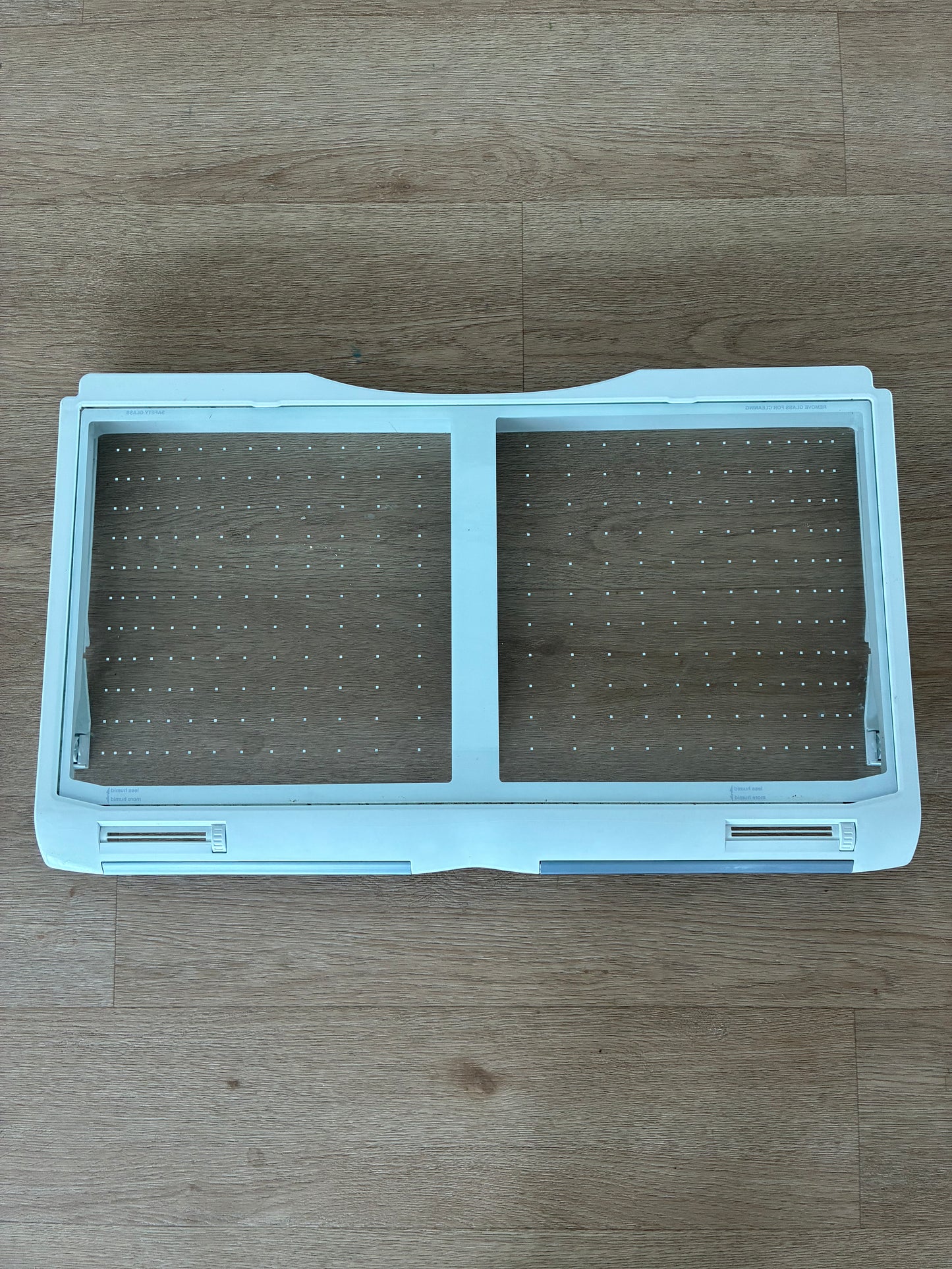 1441840 1441620 Electrolux fridge freezer crisper bin vegetable drawer glass shelf lid cover assembly