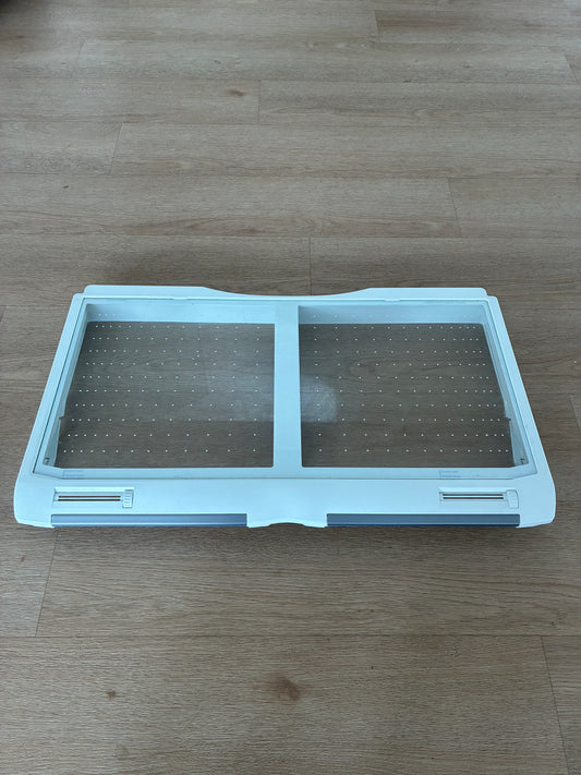 1441840 1441620 Electrolux fridge freezer crisper bin vegetable drawer glass shelf lid cover assembly