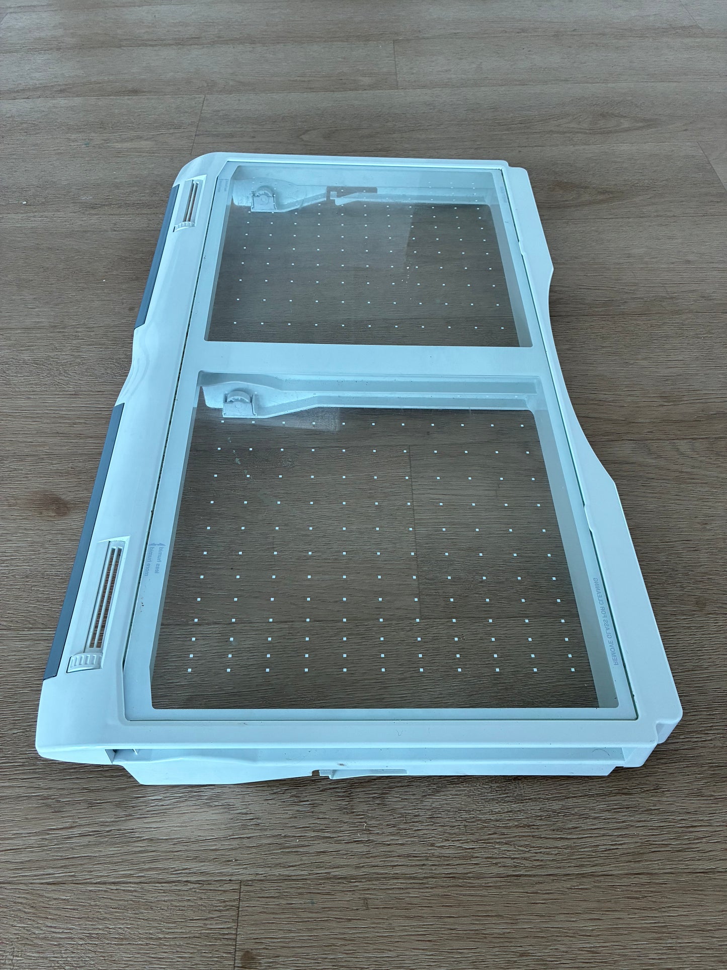 1441840 1441620 Electrolux fridge freezer crisper bin vegetable drawer glass shelf lid cover assembly
