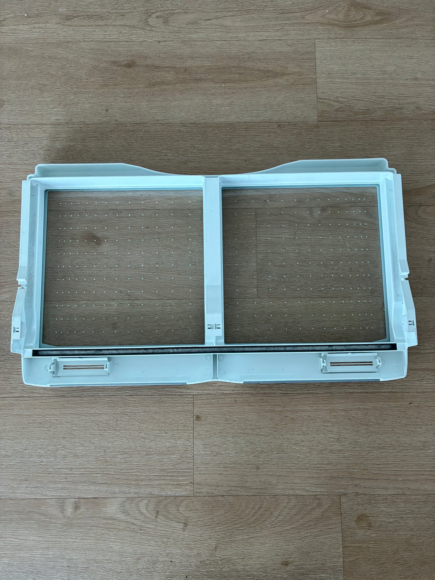 1441840 1441620 Electrolux fridge freezer crisper bin vegetable drawer glass shelf lid cover assembly