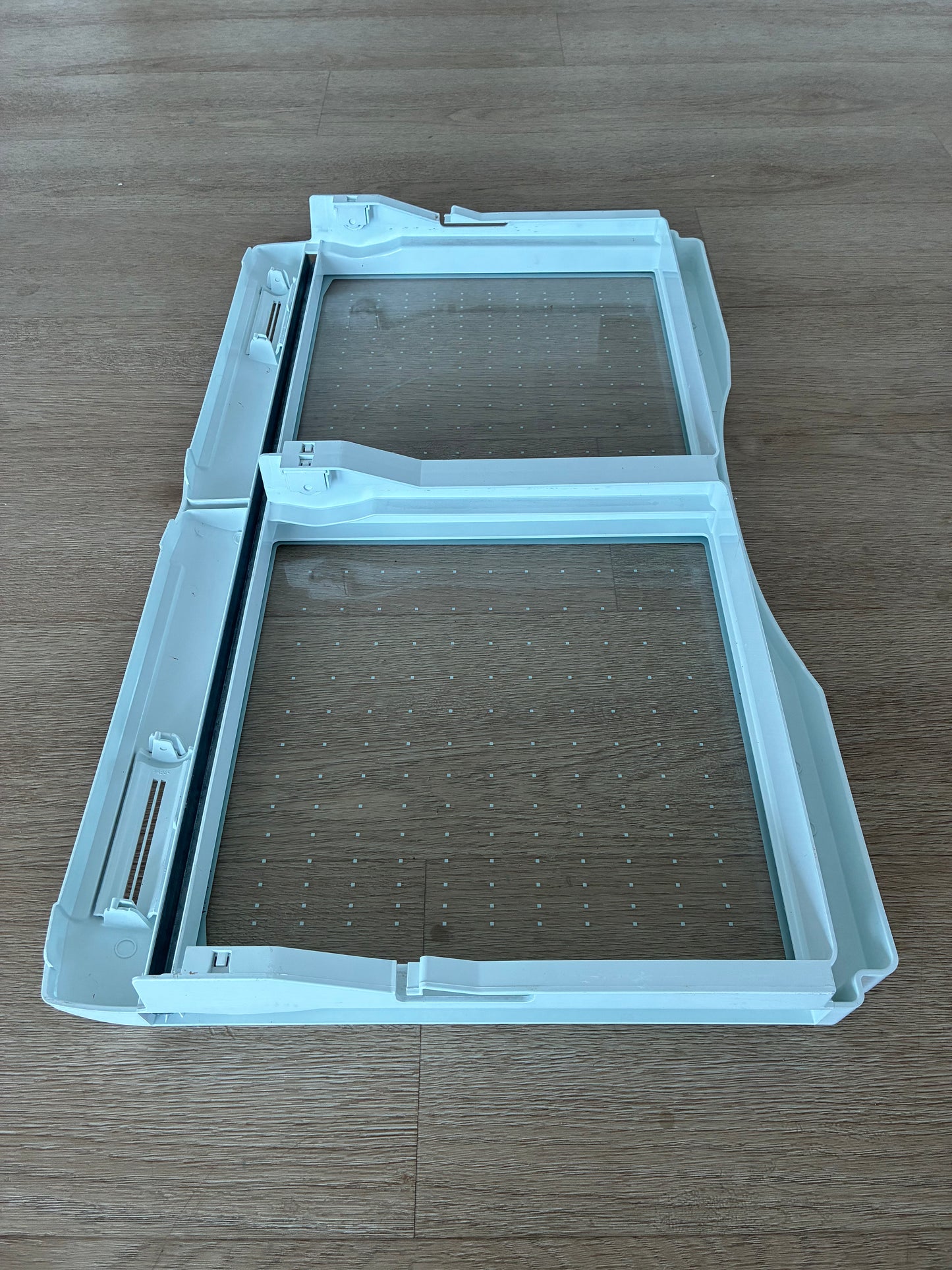 1441840 1441620 Electrolux fridge freezer crisper bin vegetable drawer glass shelf lid cover assembly
